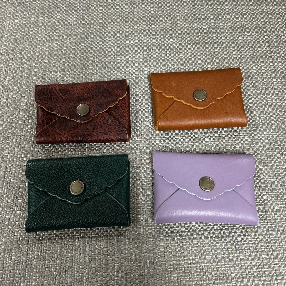 Portland Leather Set of 4 Mini Daisy Wallets